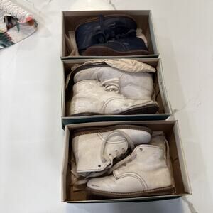 Vintage Stride Leather Toddler Shoes Lot Of 3. 4.5, 6, 7